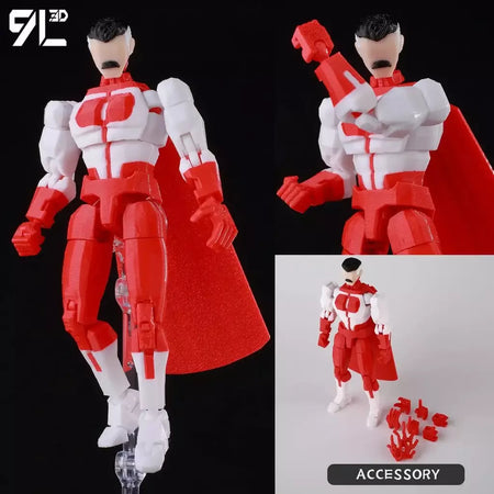 9l3d impresso invincible menino lucky13 manequim13 conquistar lex allen super-heróis anime brinquedos figuras de ação manequim modelo ornamentos
