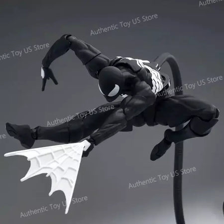 Em estoque brinquedos bagunça homem aranha symbiote spiderman messtoys terno preto vizinho scarlet aranha anime figura de ação presentes brinquedos
