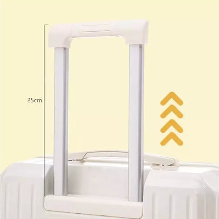Mala de alumínio do curso do quadro, portador de bagagem, caixa do trole, cabine de transporte, 20 "24" 28";;VERDADEIRO;;"A09White suitcase,28 Inch