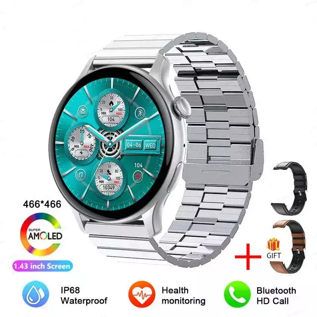 NFC Smartwatch para Mulheres, Tela HD, Rastreador de Saúde, Esportes, Voz, Chamada Bluetooth, Huawei, Xiaomi, Senhoras, Novo, 466x466, 2022