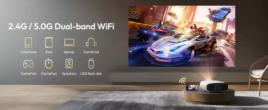 Vevshao a22 projetor full hd 1080p 4k 1000ansi android wifi foco automático 10w * 2 projetor de home theater para vídeo de reunião de escritório