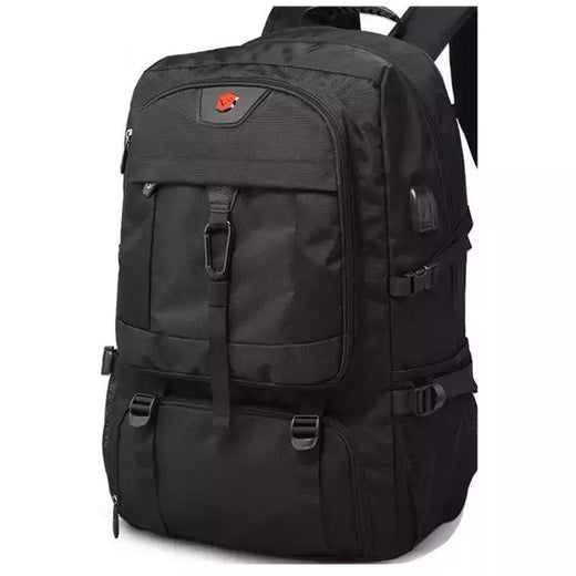 Mochila de Viagem Grande Impermeável Para Homens, Compartimento Separado De Sapatos, Bolsa De Negócios, Esportes Ao Ar Livre, Mochilas De Armazenamento Pretas, 50L, 80L