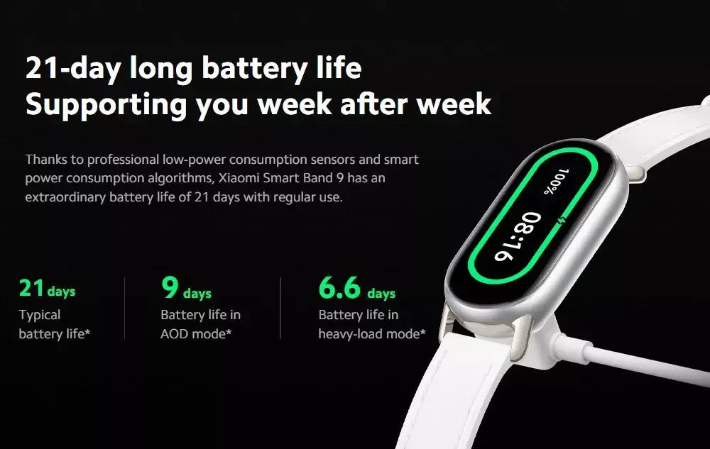 Versão global xiaomi banda inteligente 9 1.62 display amoled spo2 monitoramento 21 dias de vida útil da bateria mais de 150 modos esportivos smartband