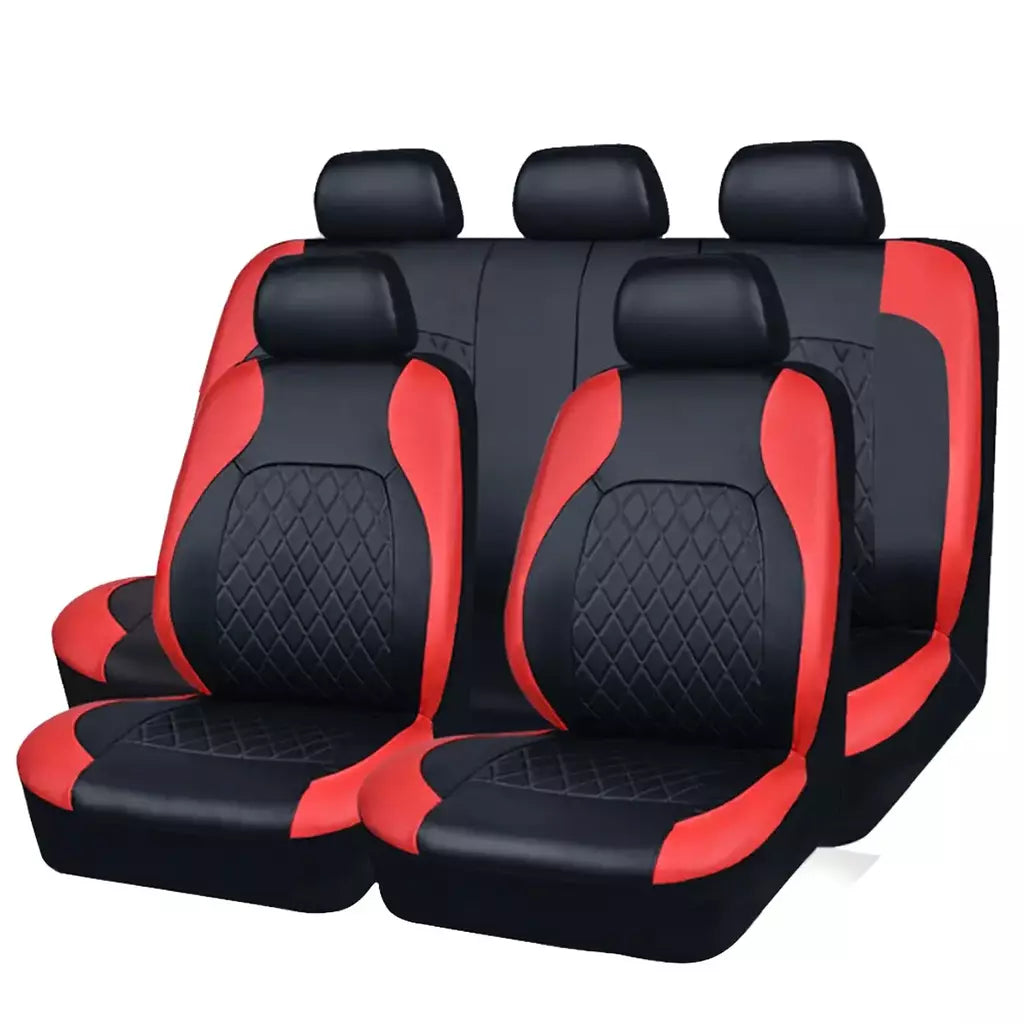 Capa de assento de carro de couro PU para todas as estações, protetor de assento totalmente cercado, à prova d'água, ajuste universal, sedan, suv, captador, assento de caminhão