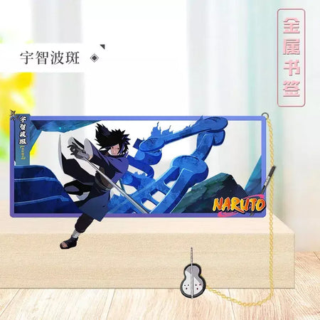 Naruto anime japonês periféricos metal artesanato marcador ornamentos de mesa colecionáveis presente de aniversário criativo para namorado menino brinquedo