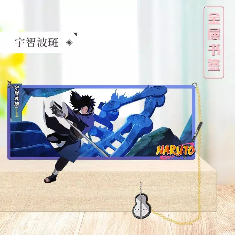 Naruto anime japonês periféricos metal artesanato marcador ornamentos de mesa colecionáveis presente de aniversário criativo para namorado menino brinquedo