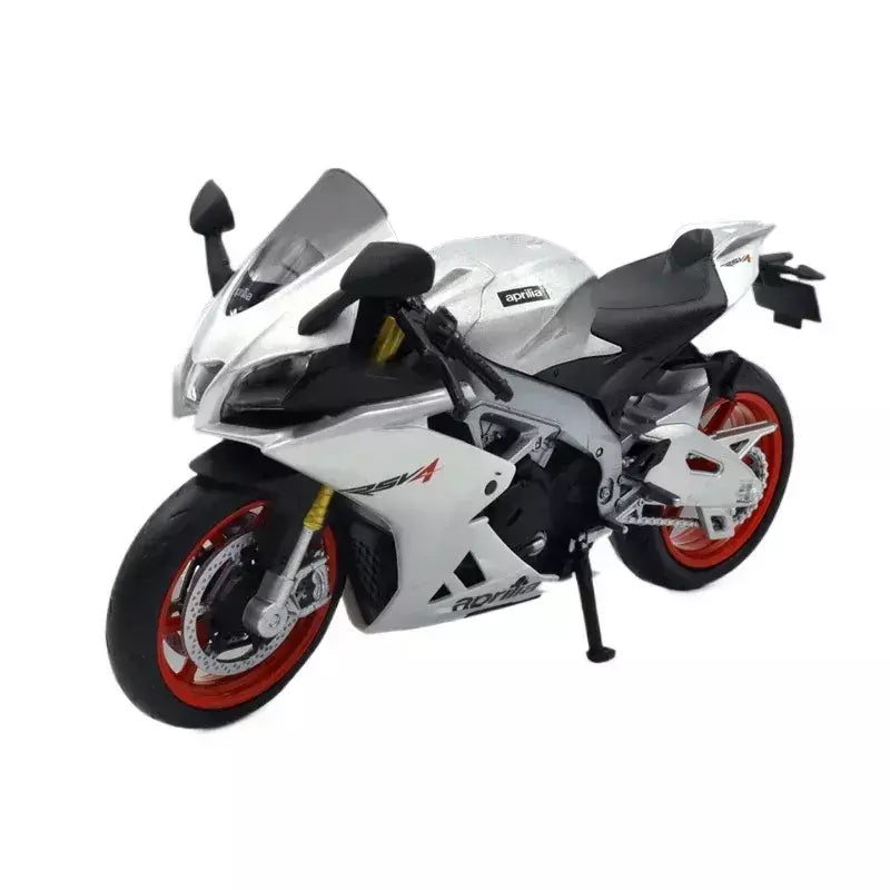 1:12 apulia rsv4 suzuki gsx liga modelo de carro da motocicleta brinquedos diecast roda dianteira direção suspensão da roda traseira presentes das crianças