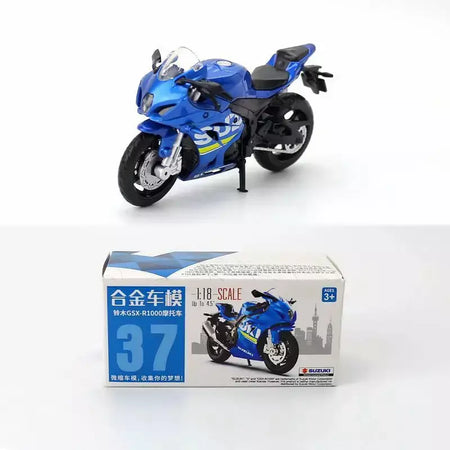 Motocicleta liga e plástico modelo brinquedo, Caipo GSX-R1000 YZF-R1 Vespa 200, 1:18