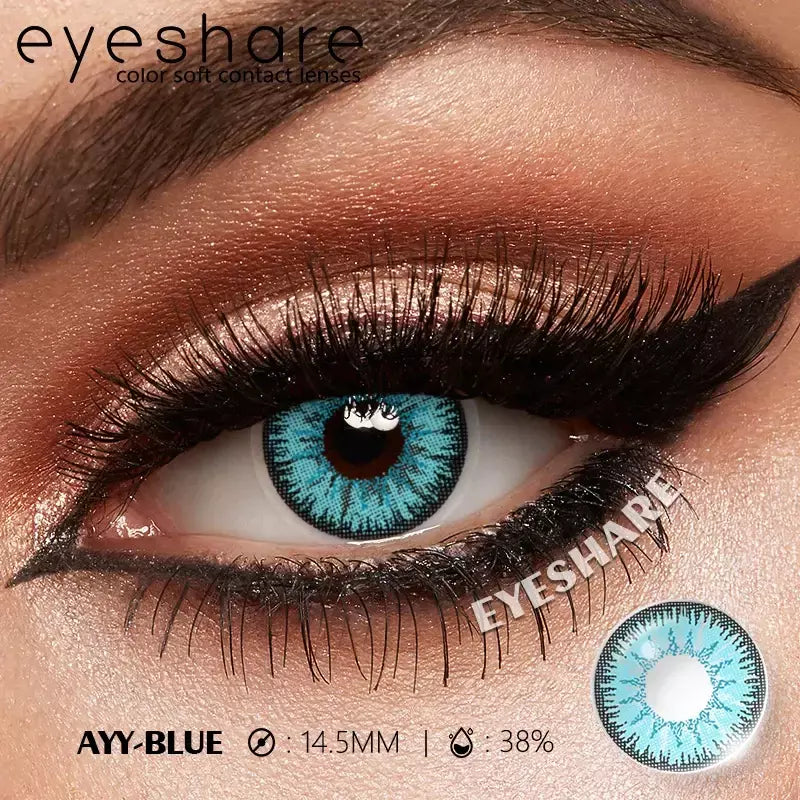 Eyeshare 1 par cosplay lentes de contato coloridas brancas lentes de contato vermelhas anime lentes de olho preto halloween beleza maquiagem lentes
