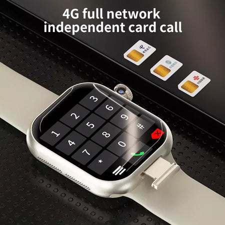 Vp29 smartwatch 5g android 256gb de armazenamento 4g/5g lte cartão sim gps wifi 2.29 polegadas 490*580 amoled relógio inteligente com câmera rotativa de 8mp