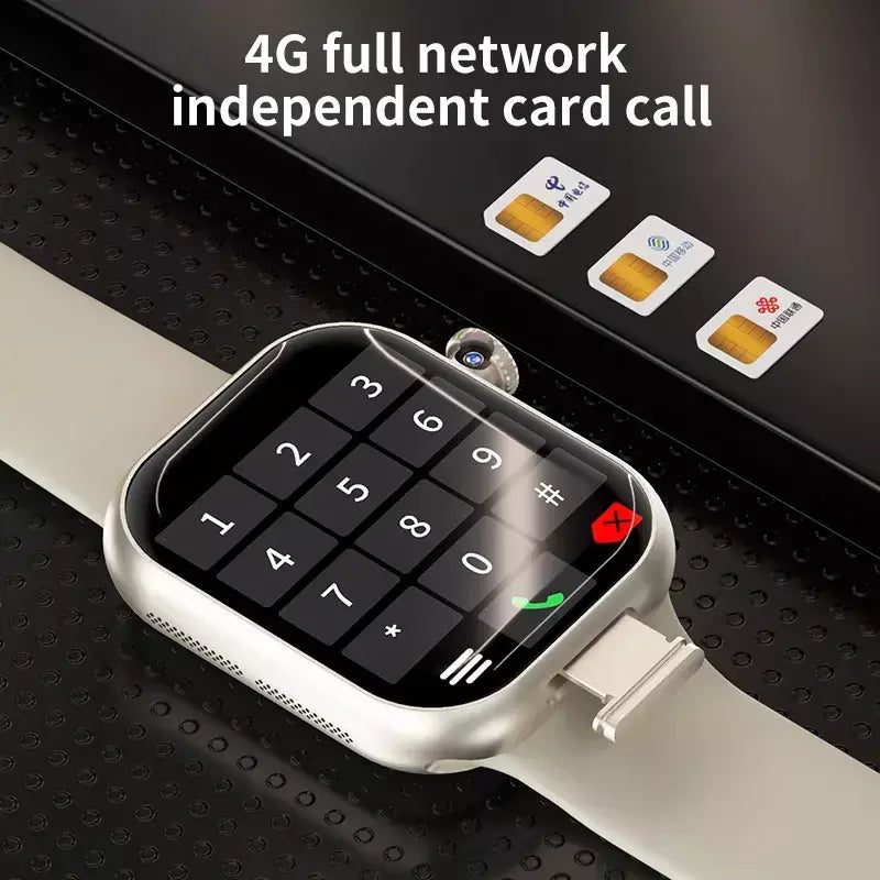 Vp29 smartwatch 5g android 256gb de armazenamento 4g/5g lte cartão sim gps wifi 2.29 polegadas 490*580 amoled relógio inteligente com câmera rotativa de 8mp