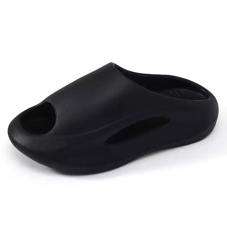 Chinelos antiderrapantes de fundo grosso masculinos, sandálias de praia, sapatos confortáveis para casais, moda esportiva, ao ar livre, EVA 36-45