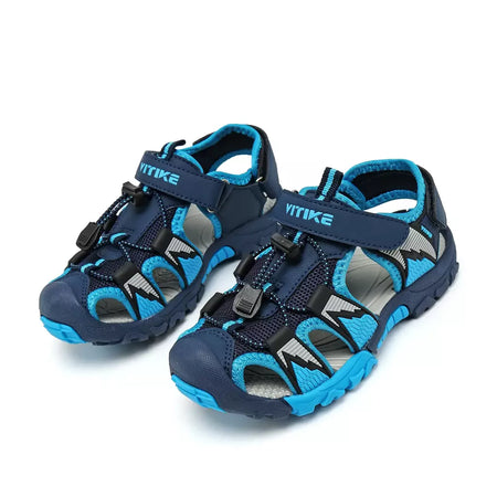 Sandálias esportivas para meninos e meninas, sandálias de verão para crianças, bico fechado, sapatos atléticos de água, sandálias para piscina e praia