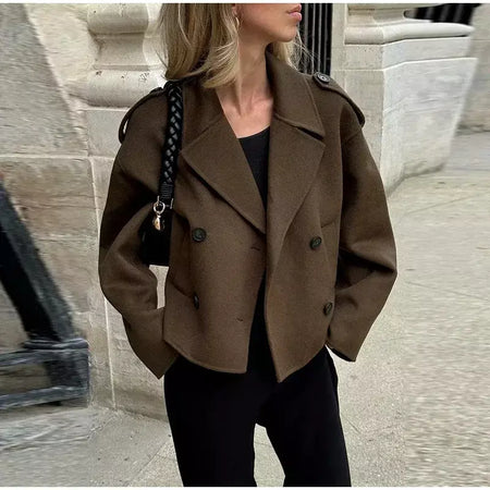 Trench coat maxi oversized feminino com lapela entalhada com cinto duplo breasted vintage streetwear 2025 tendência casual casacos diários