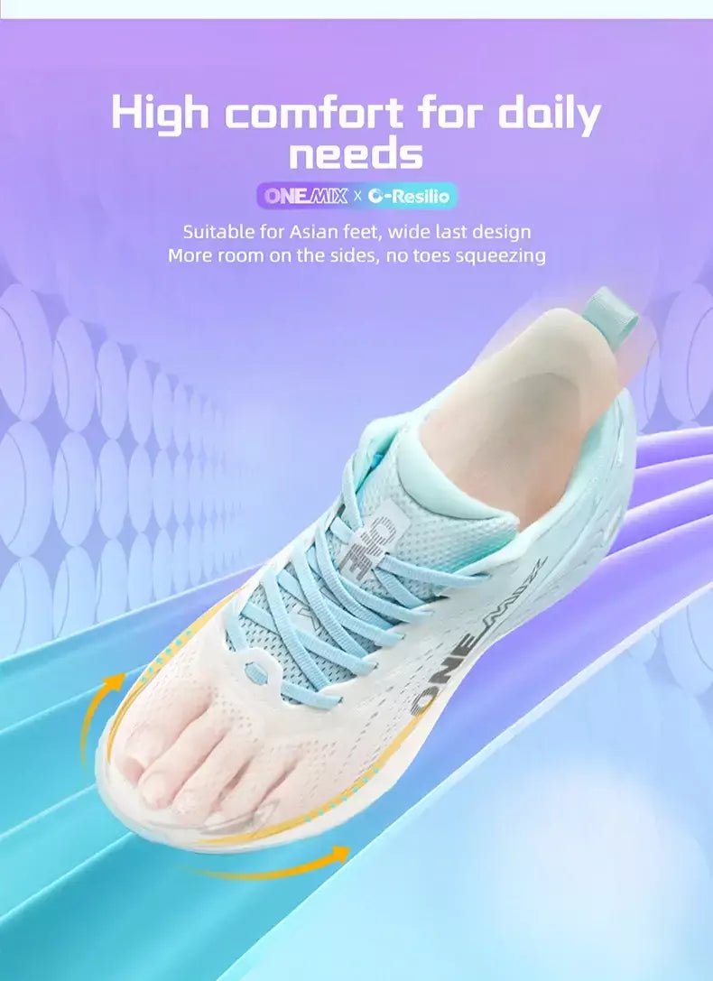 Onemix tênis de corrida casual respirável verão sapatos de corrida dos homens leves sapatos de ginásio ao ar livre masculino almofada sapatos esportivos