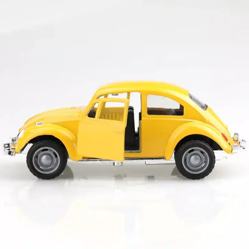 (Ensacado) 1:8 besouro clássico fofo, modelo de carro de liga, veículo simulado, carro de liga infantil, modelo de brinquedo de menino, enfeites de carro