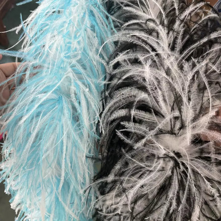 Boa de penas de avestruz arco-íris, 6/10/20 camadas, acessórios de festa fofos para mulheres, halloween, carnaval, cosplay, decoração de casamento, fantasia diy