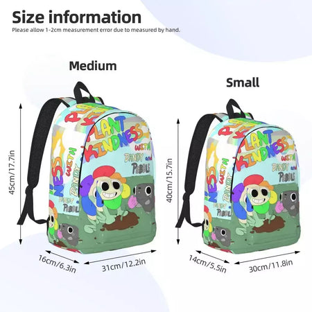 Mochila fofa Dandys World para homens e mulheres, legal, estudante, trabalho, mochila, jogo, laptop, bolsa de ombro ao ar livre