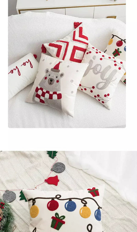 Ano novo, natal, travesseiro, pelúcia, outono e inverno, sala de estar, sofá, travesseiro, quarto modelo, casa de família, almofada, fronha