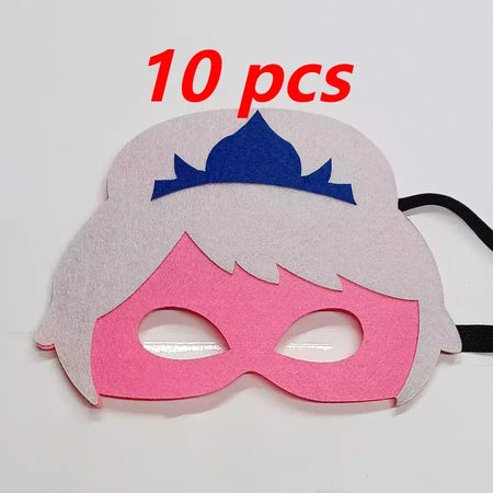 10 pçs/set disney mavel homem-aranha super herói máscaras de halloween congelado cosplay máscara presentes de natal festa de aniversário traje para criança