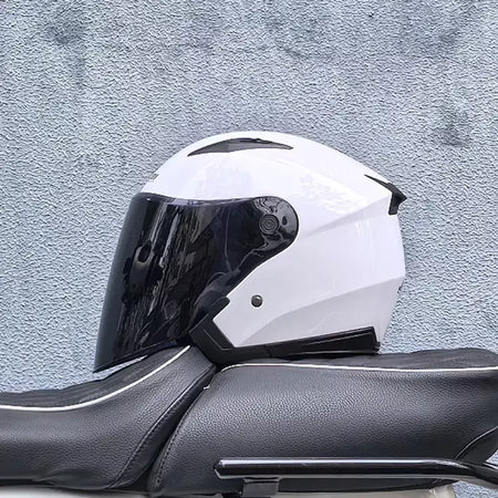 Capacete de motocicleta masculino e feminino quatro estações capacete para motocicleta cascos para moto lente dupla
