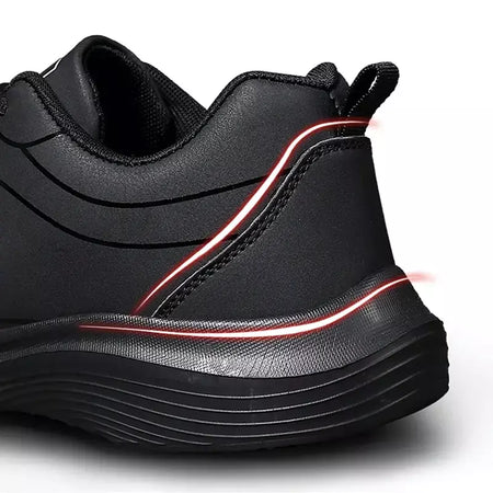Novos homens tênis de corrida inverno quente masculino tênis antiderrapante respirável sapatos de caminhada rendas até sapatos casuais macios leves
