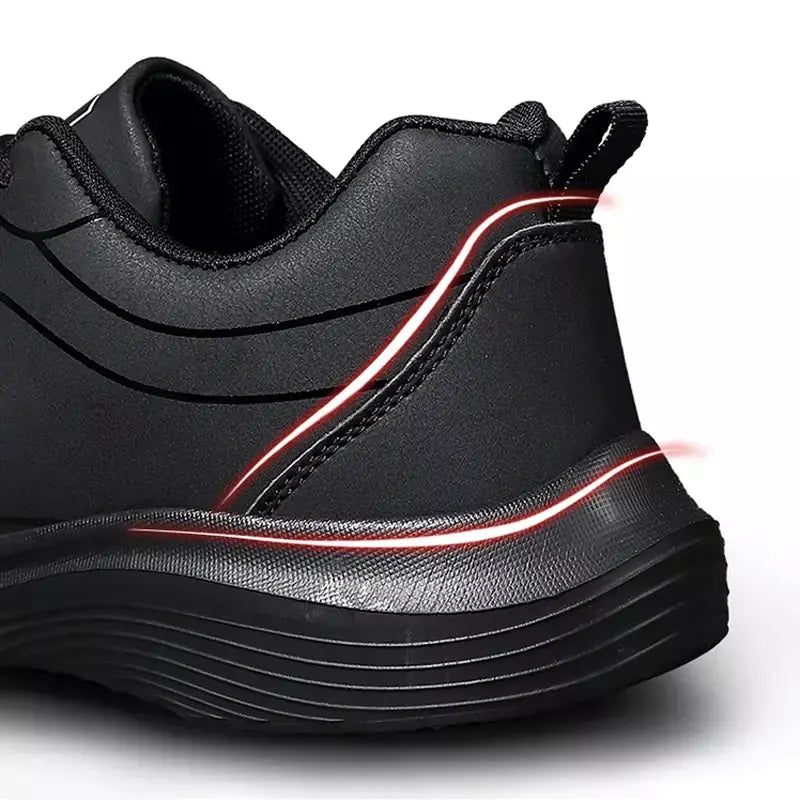 Novos homens tênis de corrida inverno quente masculino tênis antiderrapante respirável sapatos de caminhada rendas até sapatos casuais macios leves