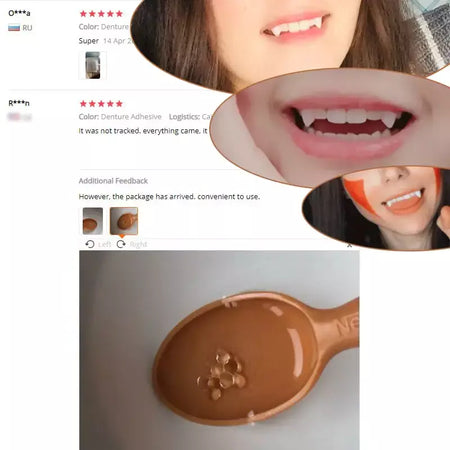 1 par de dentes de vampiro para halloween, presas para dentaduras, adereços para festa, fantasia diy, adereços para cosplay, dentes falsos, presas de resina com cola sólida