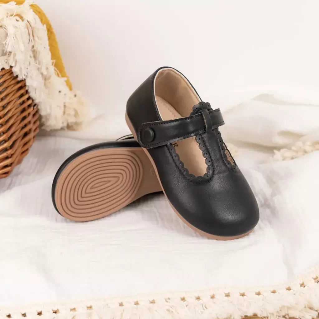 Kidsun criança menina mary jane vestido sapatos ballet apartamentos para crianças menina festa escola sapatos bowknot princesa sapatos