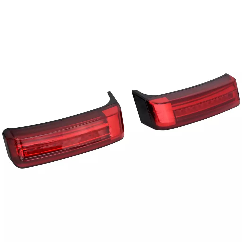 Alforje led para motocicleta, lâmpada de giro, luzes de freio para harley touring road king 97-2022 electra street glide cvo limitado