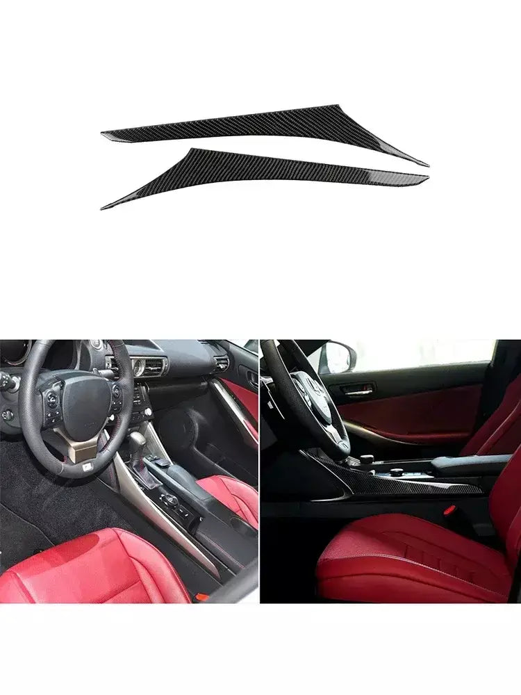 Material De Fibra De Carbono Adesivos, Auto Molduras Interiores, Tira Decorativa, Acessórios Do Carro, Lexus IS250 IS250C IS300 2014-2018