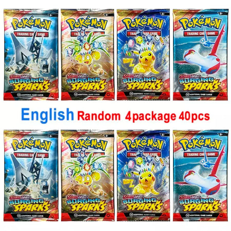 4 pacote de cartas pokémon 151 equipe up sun & moon trovão inglês jogo de cartas de negociação evoluções impulsionador colecionável crianças brinquedos presentes