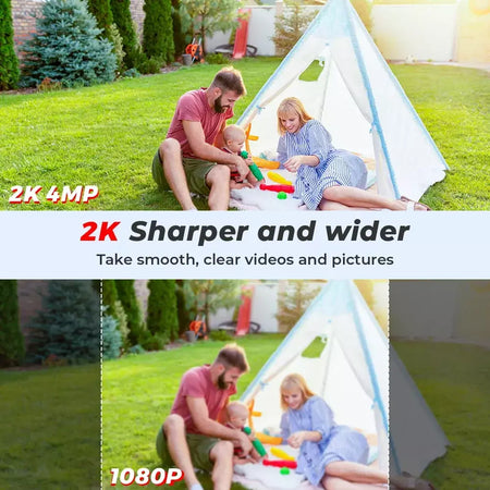 4mp wifi câmera ao ar livre 2k hd segurança ptz câmera ip ai detecção automática rastreamento interior bebê noite cor câmera de vigilância icsee