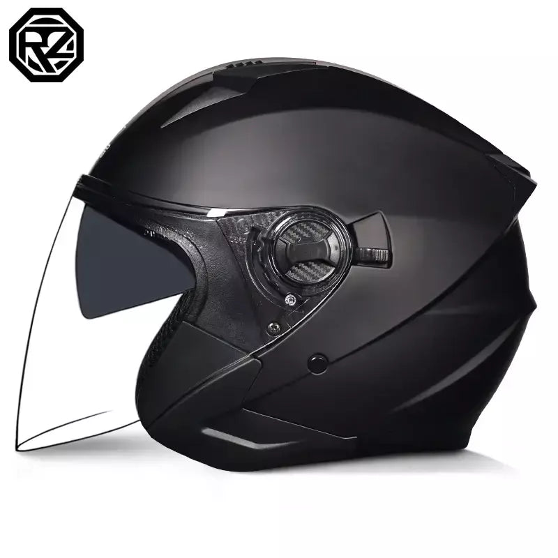 2025 mais recente capacete da motocicleta de alta qualidade metade cobrindo lente dupla cascos para motos masculino feminino casal capacetes de moto