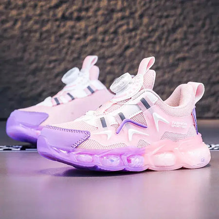 Crianças tênis casuais malha respirável sapatos de caminhada plana moda 2024 na moda meninas tênis crianças sapatos esportivos para menino