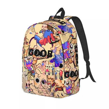 Mochila fofa Dandys World para homens e mulheres, legal, estudante, trabalho, mochila, jogo, laptop, bolsa de ombro ao ar livre