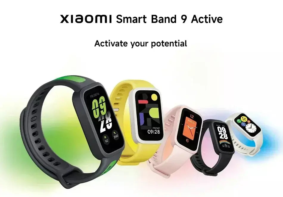 Versão global Xiaomi Smart Band 9 Active 1.47 ''Display 5ATM Modo de vida útil da bateria de 18 dias Monitoramento de saúde e fitness durante todo o dia