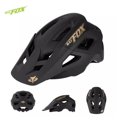 Batfox capacete de bicicleta mtb ajustável, leve, respirável, forro confortável, esportes ao ar livre, chapéu seguro para homens e mulheres, capacete de ciclismo