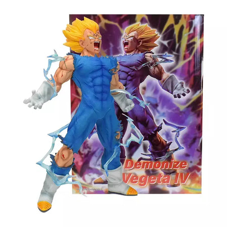 Anime dragon ball z majin vegeta figura brinquedos manga goku preto zamasu super saiyan estatuetas de ação pvc coleção modelo bonecas