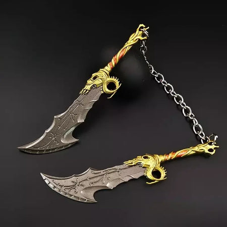 13 cm god of wars 5 jogo periféricos lâminas do caos metal artesanato arma modelo colecionável ornamentos criativo presentes de aniversário brinquedo