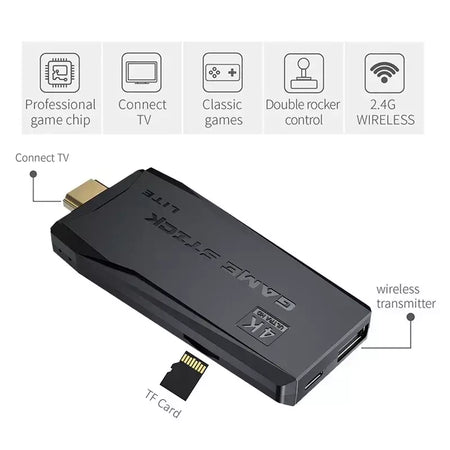 M8 Console de videogame, compatível com HDMI Game Stick, retro TV Dendy Console, suporte para PS1, FC, GBA, 4K, 10000