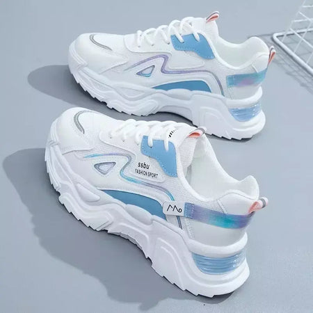 2025 tênis feminino plataforma sapatos planos mulher sapatos verdes formadores casuais senhoras tênis grossos sapatos femininos