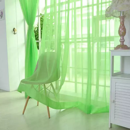 Romântico Quarto Gaze Cortina, Sala, Home Decor, Janela Sheer, Voile Cortinas, Janelas Tulle, Cortinas de porta