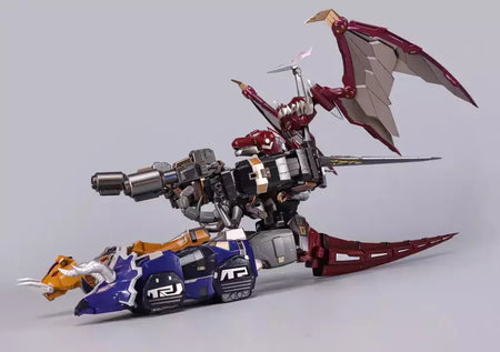 Em estoque Zhalie Modelo ZL-01 DINO MEGAZORD POWER RANGERS Montagem Modelo Brinquedos Kyoryu Sentai Zyuranger Sentinel Flametoys