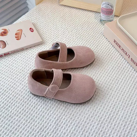 2025 camurça crianças ballet apartamentos sapatos moda mary jane sapatos tendência das crianças inverno novo doce bonito vestido tênis mujer sapatos