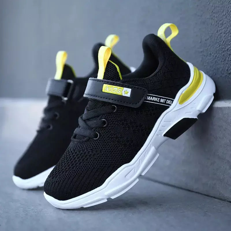 Crianças sapatos antiderrapantes respirável malha sapatos da criança conforto tênis de corrida marca meninas meninos sapatos casuais crianças moda tênis