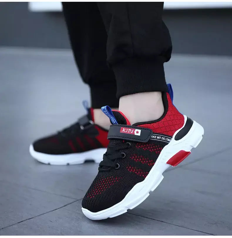 Crianças sapatos antiderrapantes respirável malha sapatos da criança conforto tênis de corrida marca meninas meninos sapatos casuais crianças moda tênis