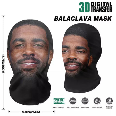 Máscara facial completa celebridade bola-jogo estrela máscara facial simulação kanye shiesty malha máscara para homens fontes de festa cosplay adereços novel