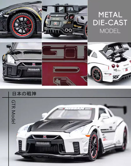 1:32 nissan gtr GT-R r35 r34 supercar liga modelo de carro diecasts & veículos de brinquedo carros de brinquedo brinquedos do miúdo para crianças presentes menino brinquedo