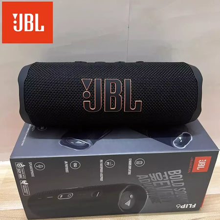 Original jbl flip 6 alto-falante bluetooth flip6 portátil ipx7 à prova dwaterproof água ao ar livre estéreo baixo música faixa alto-falante tweeter independente